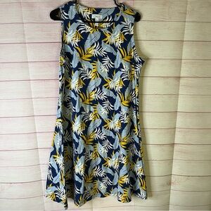 Denim & Co. Rayon  Cotton Blend Jersey Swing‎ Tank Dress Size Large
